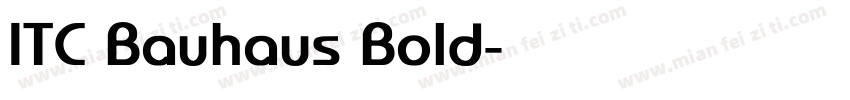 ITC Bauhaus Bold字体转换